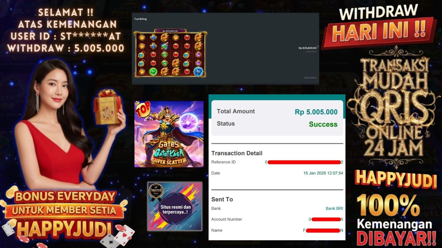 HAPPYJUDI JACKPOT SLOT GATES OF GATOTKACA SUPER SCATTER